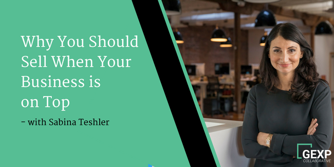 Why You Should Sell When Your Business is on Top - Interview with Sabina Teshler